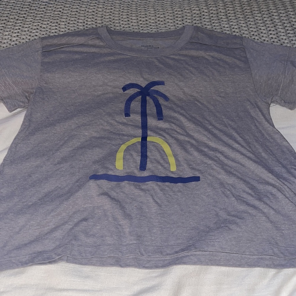 Anthropologie // Jen B. Peters Shoreline Graphic Tee NWOT🌛 - Picture 7 of 12